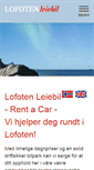 Mobile Screenshot of lofotenleiebil.no