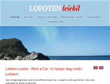 Tablet Screenshot of lofotenleiebil.no